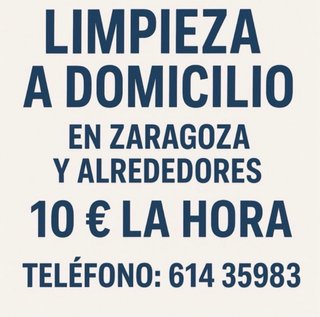 Limpieza a domicilio en zaragoza y alrededores