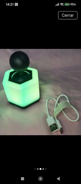 Lámpara de escritorio hexagonal blanca y negra