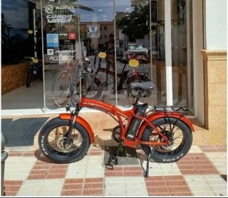 Bicicleta Eléctrica Plegable Roja