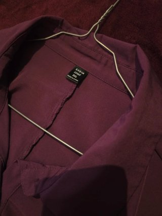 Maxi Camisa Morada Talla Grande