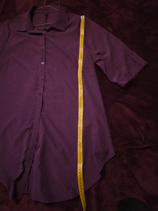 Maxi Camisa Morada Talla Grande