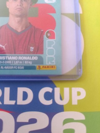Cromo Cristiano Ronaldo Mundial 2026 Panini