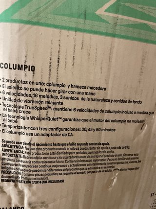 Columpio y Hamaca Mecedora 2 en 1