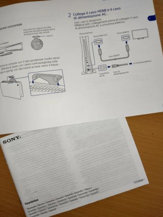 Manuali e garanzia per PlayStation 5
