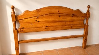 Cabecero rústico madera maciza 135/140