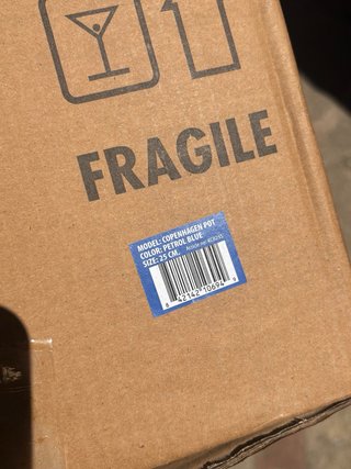 Maceta de arcilla italiana hecha a mano, 25 cm