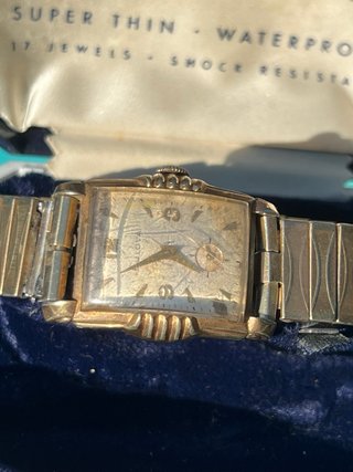 Bulova Tank Sea King Art Deco ’40s Box Original