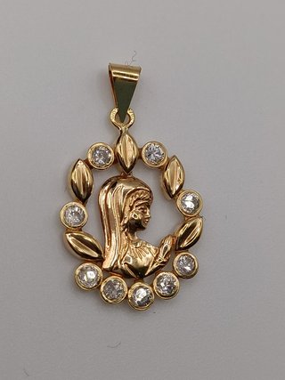Colgante Oro 18k - Virgen Niña - 1,30 gr