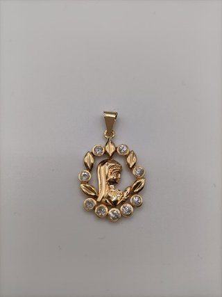 Colgante Oro 18k - Virgen Niña - 1,30 gr