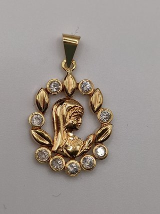 Colgante Oro 18k - Virgen Niña - 1,30 gr