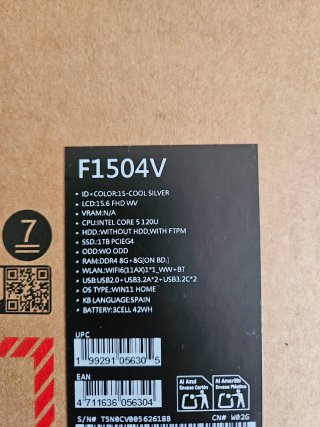 Portátil Asus Vivobook 15 Gris/Plata
