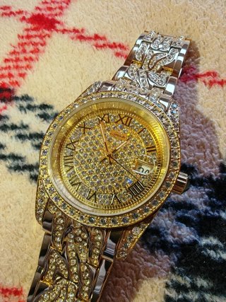 Reloj Lanscotte Royal Lady Oro y Swarovski