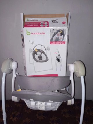 Hamaca columpio de bebé automática  con cable