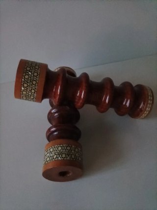Candelabri artigianali in legno
