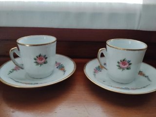 N.2 Tazzine Caffè Limoges Floreali