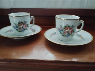 N.2 Tazzine Caffè Limoges Floreali