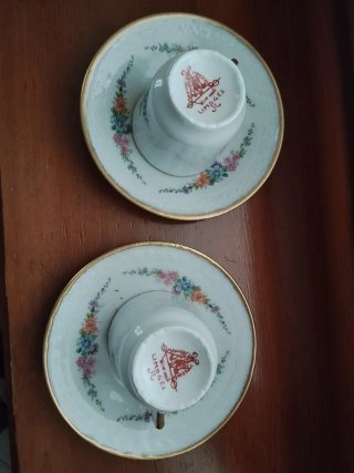 N.2 Tazzine Caffè Limoges Floreali