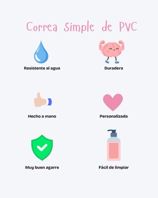 Correa Simple de PVC para perros