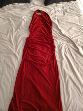 Vestido largo evento espalda descubierta