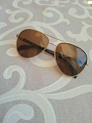Gafas de Sol Aviador TOUS Doradas y Marrones