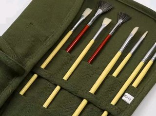 Porta pennelli arrotolabile per pittura