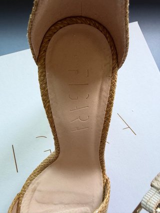 Sandalias Rafia Figara Beige