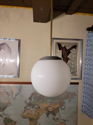 Lampada Sospensione anni'40 stile Art Decò