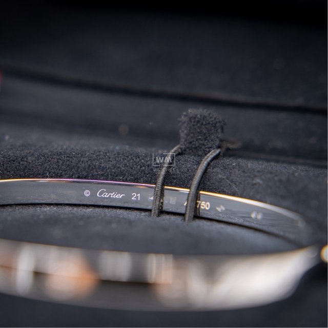 Pulsera Cartier Love Oro Blanco Mediana/ Medium