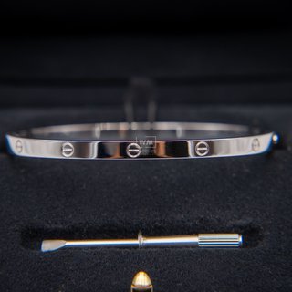 Pulsera Cartier Love Oro Blanco Mediana/ Medium
