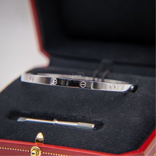 Pulsera Cartier Love Oro Blanco Mediana/ Medium
