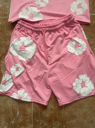 Conjunto Rosa Flores Talla XS