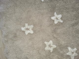 Alfombra infantil estrellas beige