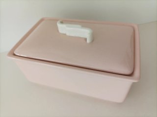 Villeroy Boch ceramica rosa con coperchio