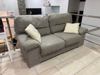 Sofá 2 plazas gris 180 cm
