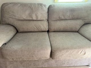 Sofá 2 plazas gris 180 cm