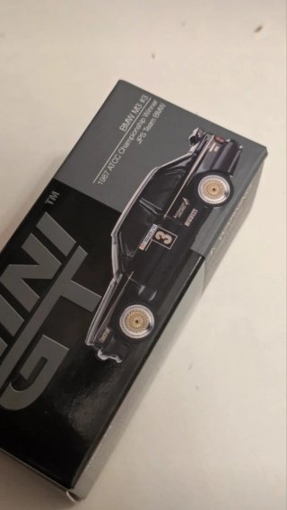 Mini GT BMW M3 #3 1987 black