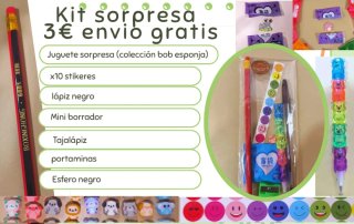 Kit Sorpresa Útiles Escolares 3€ envio gratis