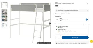 Cama alta Ikea (2 unidades)