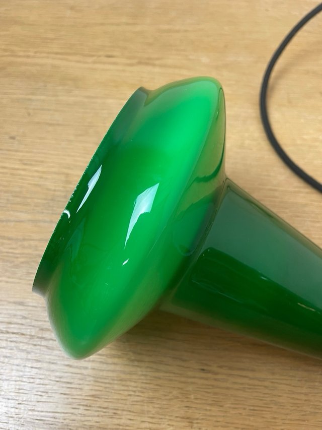 Lámparas Cristal Opalina Verde