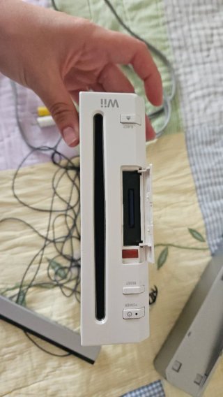 Nintendo Wii Consola Blancac con soporte gris