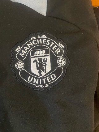 Chándal Manchester United Adidas Negro/Gris