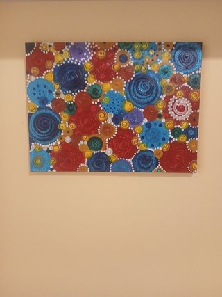 Quadro astratto "Danza gioiosa dell'anima"