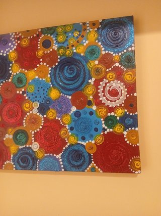 Quadro astratto "Danza gioiosa dell'anima"