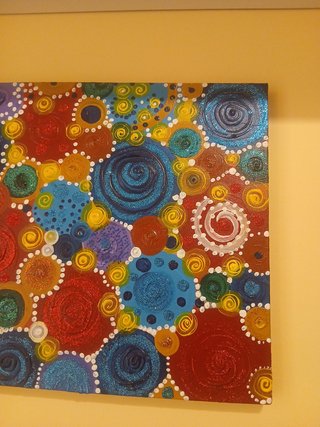 Quadro astratto "Danza gioiosa dell'anima"