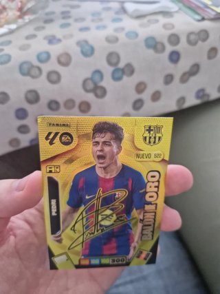 Panini Adrenalyn XL Pedri Balón de Oro Firmado