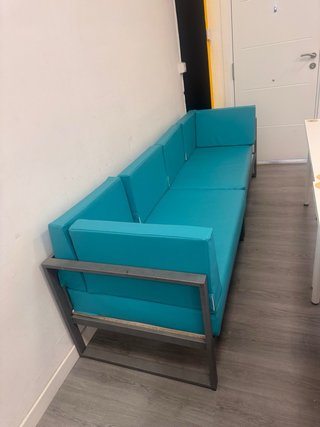 Sofá modular azul 3 plazas