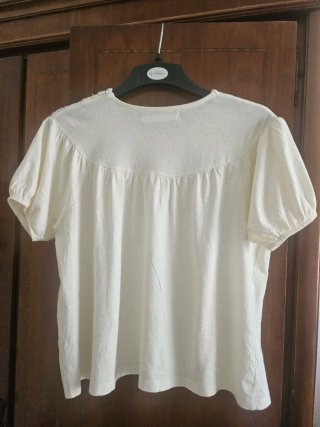 Blusa Sfera Crochet Beige Talla S