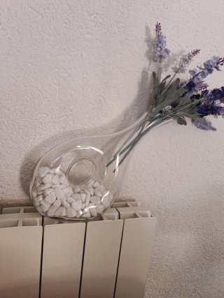 Jarrón de cristal fuerte