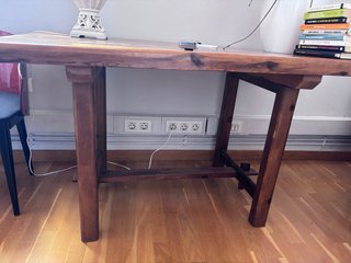 Mesa de madera rústica pino