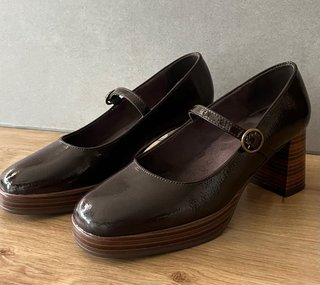 Zapatos Mysoft Marrones Tacón